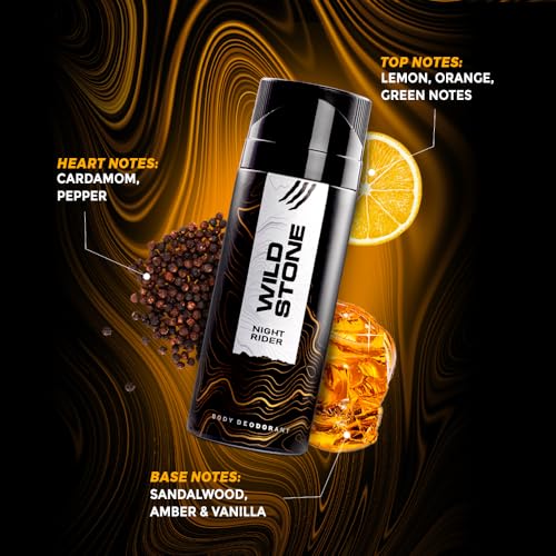 Wild Stone Night Rider Body Deodorant For Men, 150 ml - Image 5