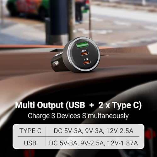 Zebronics 82W Car Charger, Dual
