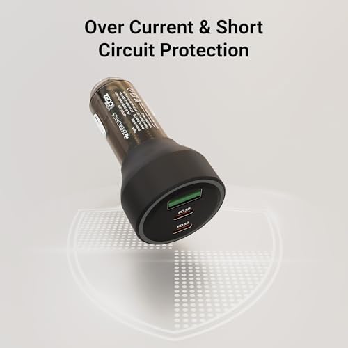 Zebronics 82W Car Charger, Dual
