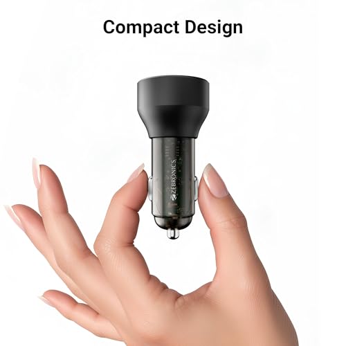 Zebronics 82W Car Charger, Dual