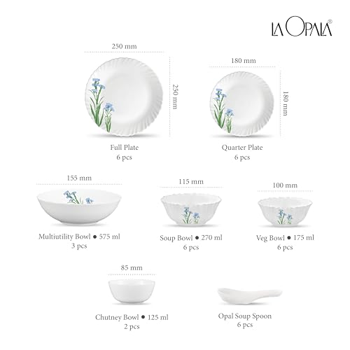 La Opala Opal Glass Crockery