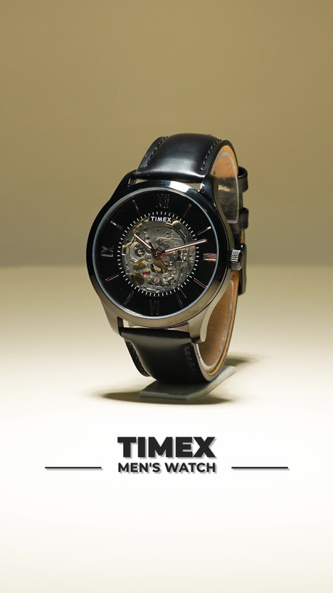 TIMEX Automatic Black Dial Analog Watch - For Men TWEG208SMU03 - Image 2