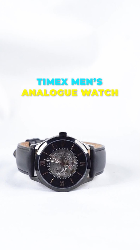 TIMEX Automatic Black Dial Analog Watch - For Men TWEG208SMU03 - Image 3