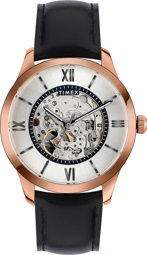 TIMEX Automatic Black Dial Analog Watch - For Men TWEG208SMU03 - Image 7