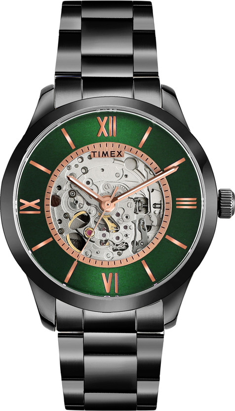 TIMEX Automatic Black Dial Analog Watch - For Men TWEG208SMU03 - Image 8