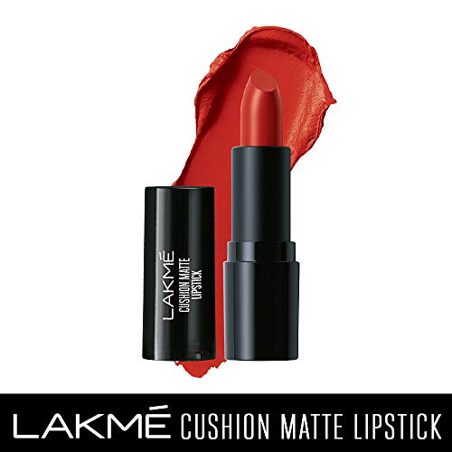 Lakmé Cushion Matte Lipstick, Red Rose, 4.5 g - Image 3