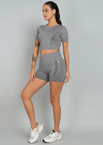 Kobo Women Seamless Solid Tight Fit Gym Shorts (Imported) - Image 2