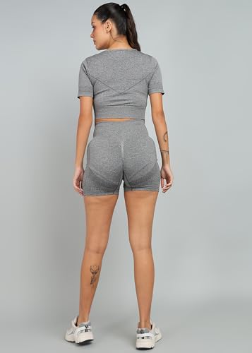 Kobo Women Seamless Solid Tight Fit Gym Shorts (Imported) - Image 3