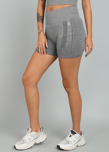 Kobo Women Seamless Solid Tight Fit Gym Shorts (Imported) - Image 5