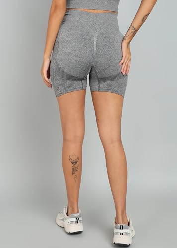 Kobo Women Seamless Solid Tight Fit Gym Shorts (Imported) - Image 6