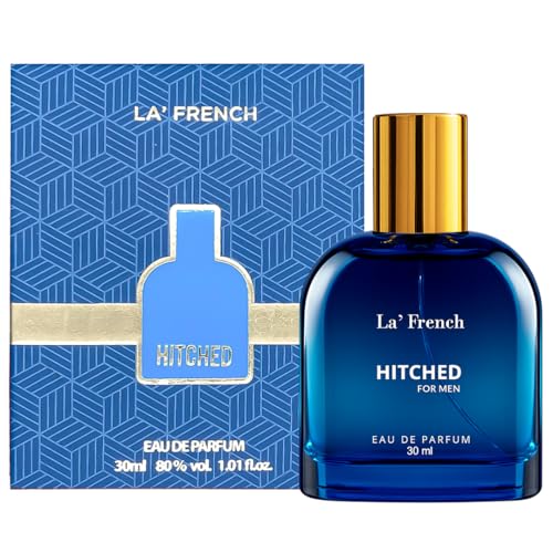 La French Hitched Perfume for Men, Long-Lasting Luxury Fragrance, Ideal Birthday Gift For Men,Best Men's Perfume with All-Day Scent, luxury perfume for Men, Travel-Friendly Perfume (30ML)