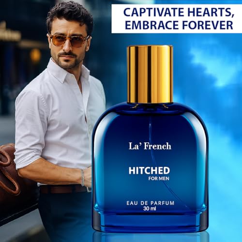 La French Hitched Perfume for Men, Long-Lasting Luxury Fragrance, Ideal Birthday Gift For Men,Best Men's Perfume with All-Day Scent, luxury perfume for Men, Travel-Friendly Perfume (30ML) - Image 5