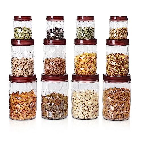 MILTON Hexa Plastic Storage Jar