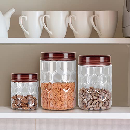 MILTON Hexa Plastic Storage Jar