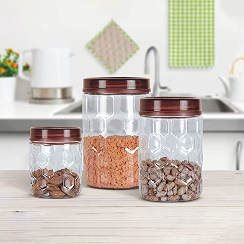 MILTON Hexa Plastic Storage Jar