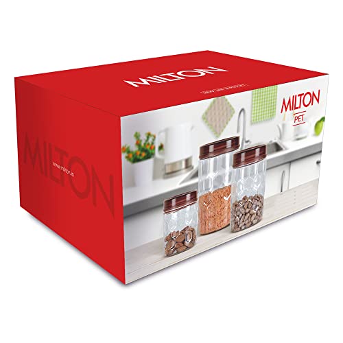 MILTON Hexa Plastic Storage Jar