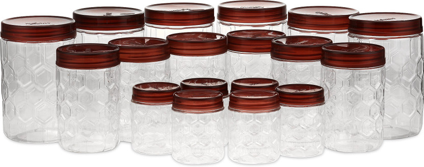 MILTON Plastic Grocery Container - 270 ml, 665 ml, 1240 ml (Pack...more
