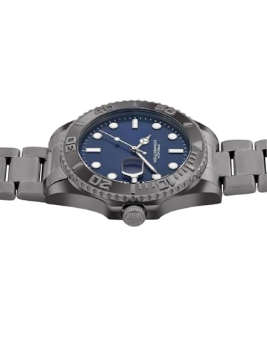 French Connection Apex Blue Round Dial | Stainless Steel Strap | Date Window Display | Wrist Watch for Men - FCH17GNM - Image 3