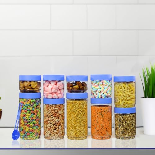 PEARLPET Sapphire Plastic Jar Airtight