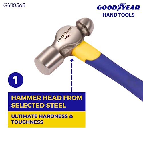 GOODYEAR Ball Pein Hammer, Fibre