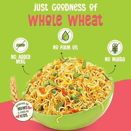 WickedGud Nourishing Masala Instant Noodles, Pack of (69 gm x 6)| Healthy Noodles | Whole Wheat | Whole Wheat | No Maida | No Palm Oil | No Added MSG |Source of Protein | High Fibre | Cholesterol Free - Image 4