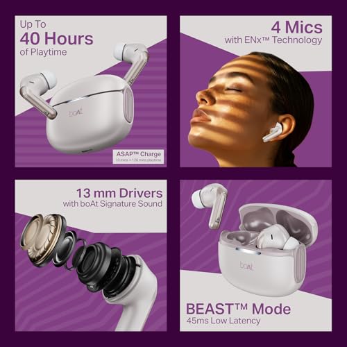 Boat Airdopes 219, 4Mics ENx