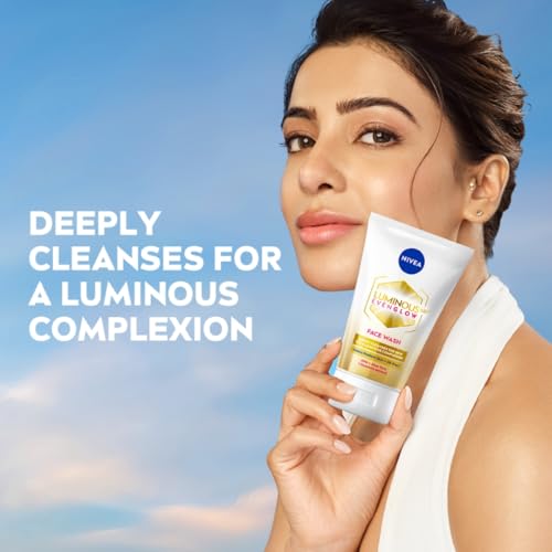 NIVEA Luminous Even Glow 2% AHA Face Wash | Oil-Free Cleanser with Aloe Vera & Guarana Extracts | Deep Cleansing Face Wash for Oily, Normal & Sensitive Skin | Exfoliating Brightening Face Cleanser for Women & Men | 100ml - Image 4