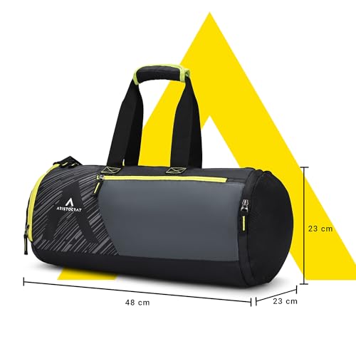 Aristrocrat Beast Polyester 48cm Gym Duffle Bag for Men and Women with Multiple Pockets and Separate Shoe Compartment for Travel, Sports and Workouts - Image 3
