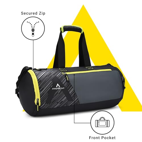 Aristrocrat Beast Polyester 48cm Gym Duffle Bag for Men and Women with Multiple Pockets and Separate Shoe Compartment for Travel, Sports and Workouts - Image 4