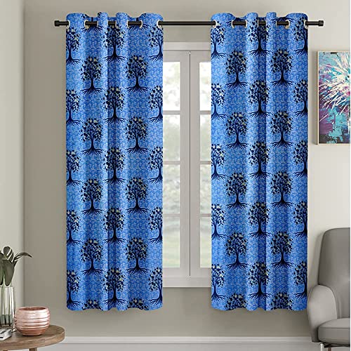 Cortina Floral Light-Filtering Polyester Curtains