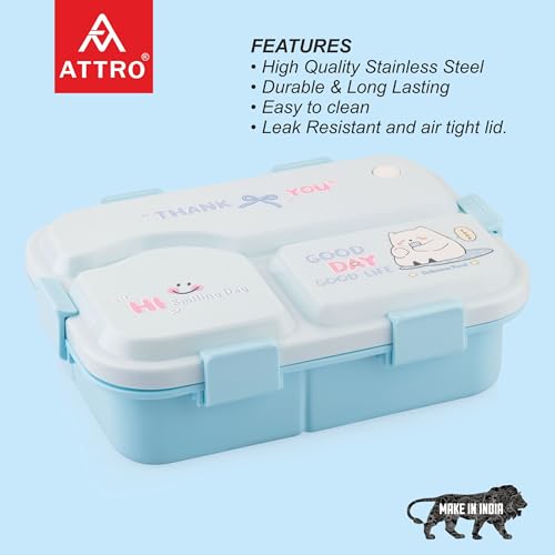 ATTRO Smiley Bite Plastic Lunch