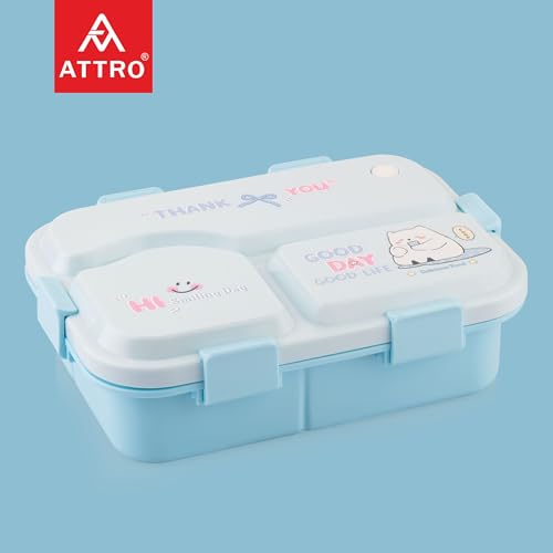 ATTRO Smiley Bite Plastic Lunch