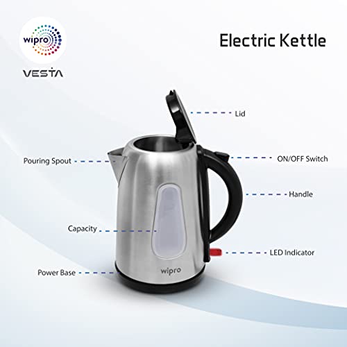 Wipro Vesta Electric Kettle Stainless
