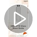 SIMPARTE Borosilicate Glass Water Bottle