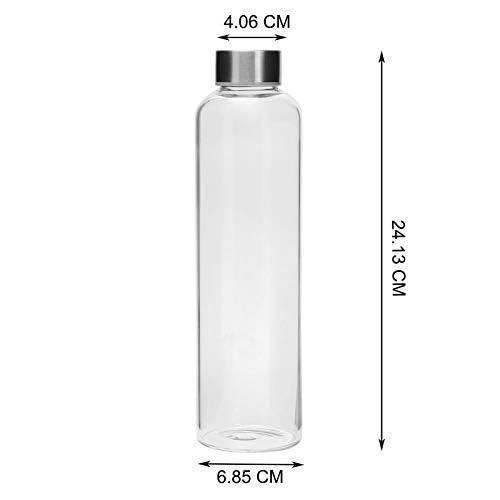 SIMPARTE Borosilicate Glass Water Bottle