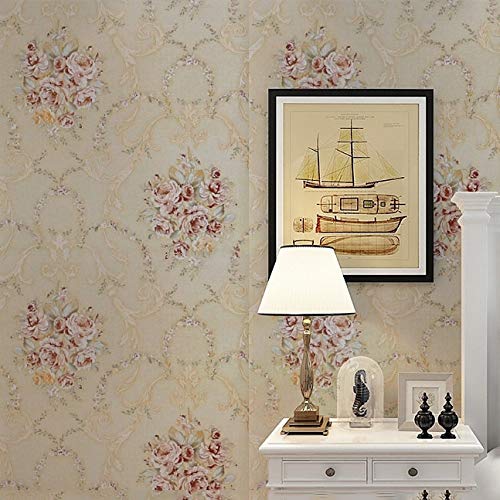 wolpin DIY Botanical Wallpaper (45 x 500 CM, Mustard Yellow) | Floral Damask Self Adhesive Wall Sticker Roll | Decorative Wallpaper for Living Room Bedroom Sofa Background Home Décor - Image 3