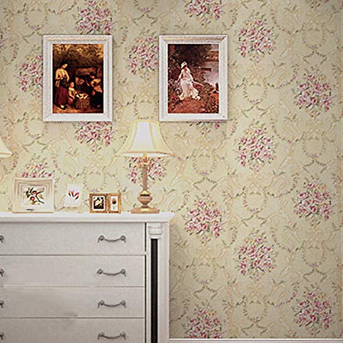 wolpin DIY Botanical Wallpaper (45 x 500 CM, Mustard Yellow) | Floral Damask Self Adhesive Wall Sticker Roll | Decorative Wallpaper for Living Room Bedroom Sofa Background Home Décor - Image 6