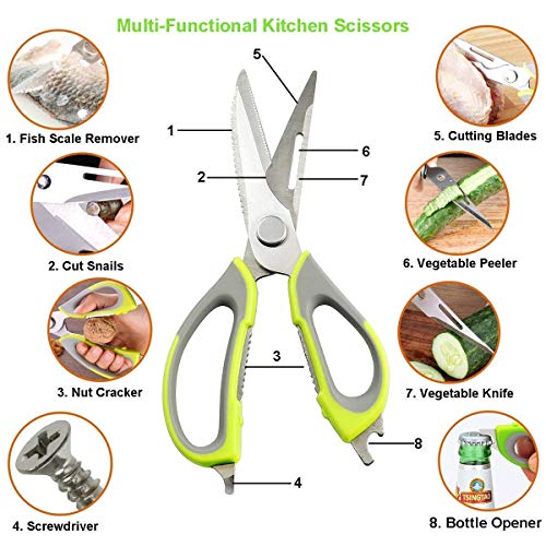 RENESMEE Kitchen Scissors Stainless Steel