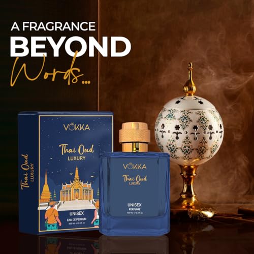 VOKKA Thai Oud 100 ml | Unisex Luxury Long Lasting Woody Perfume For Men And Women | Woody Oriental Scent Eau De Parfum | EDP Fragrance for Gift | Notes: Rosewood Sandalwood Agarwood - Image 3