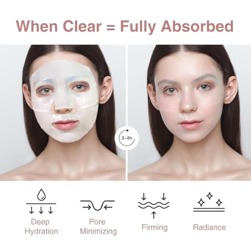 Collagen Face Mask – Bio-Collagen Real Deep Hydrogel Mask for Hydration | Pore Perfecting & Skin Care(For All Skin Types) (4) - Image 3
