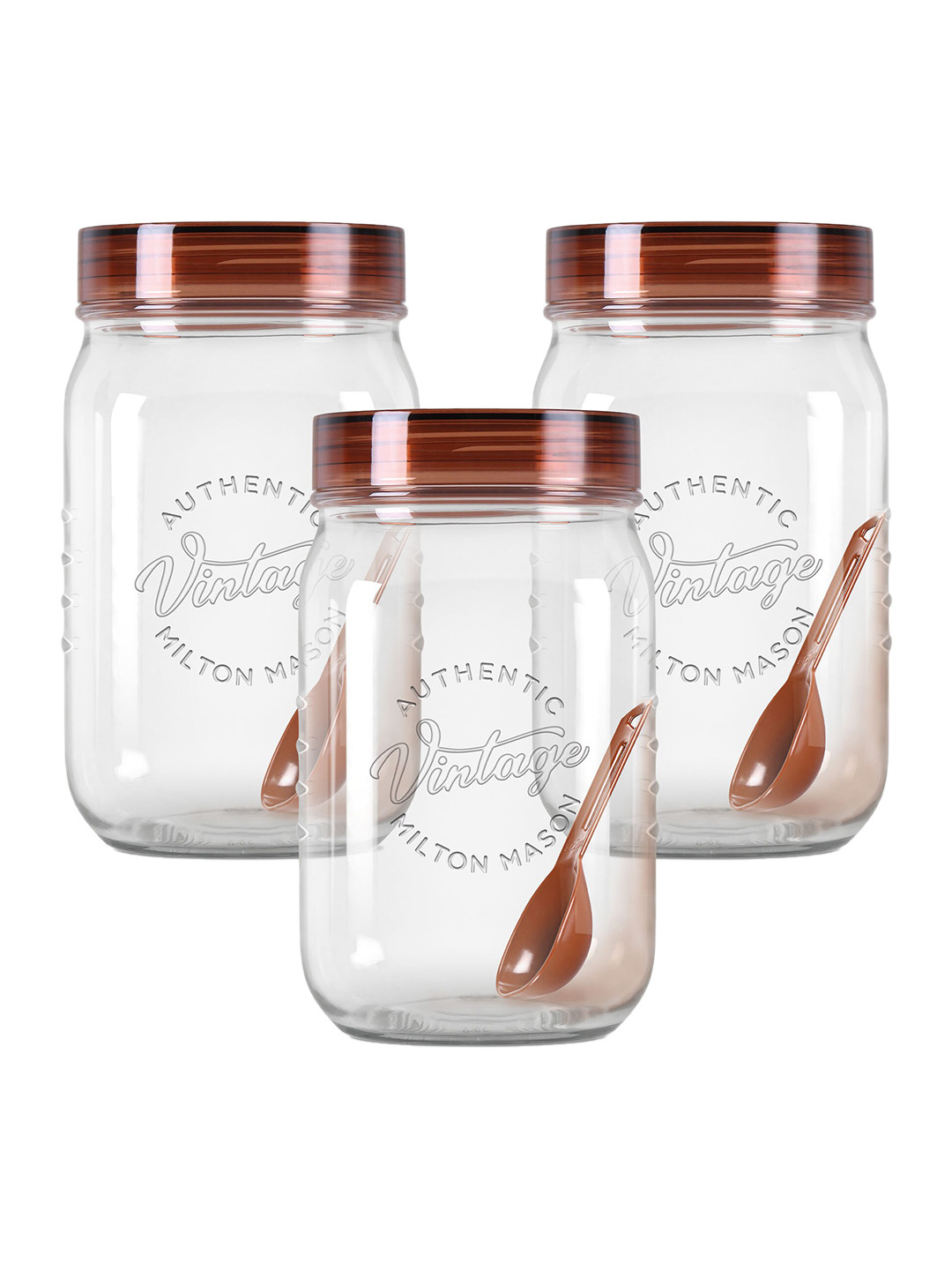 Milton Vintage 3-Pieces Transparent Storage Container 750ml Each - Image 2