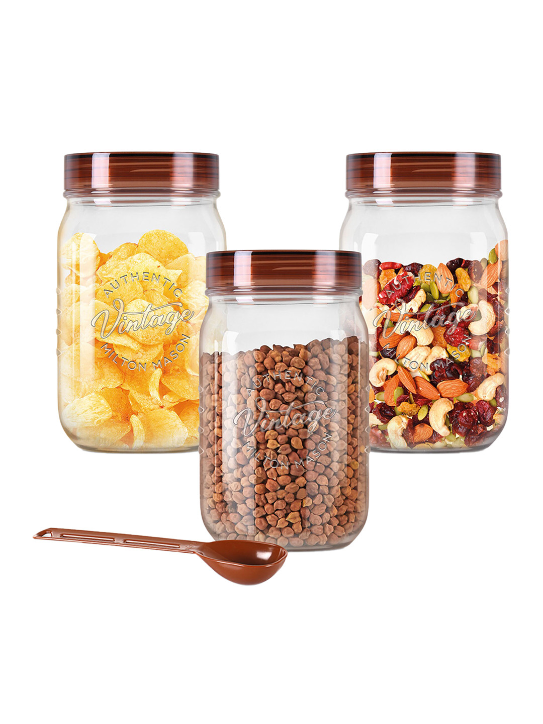 Milton Vintage 3-Pieces Transparent Storage Container 750ml Each - Image 3