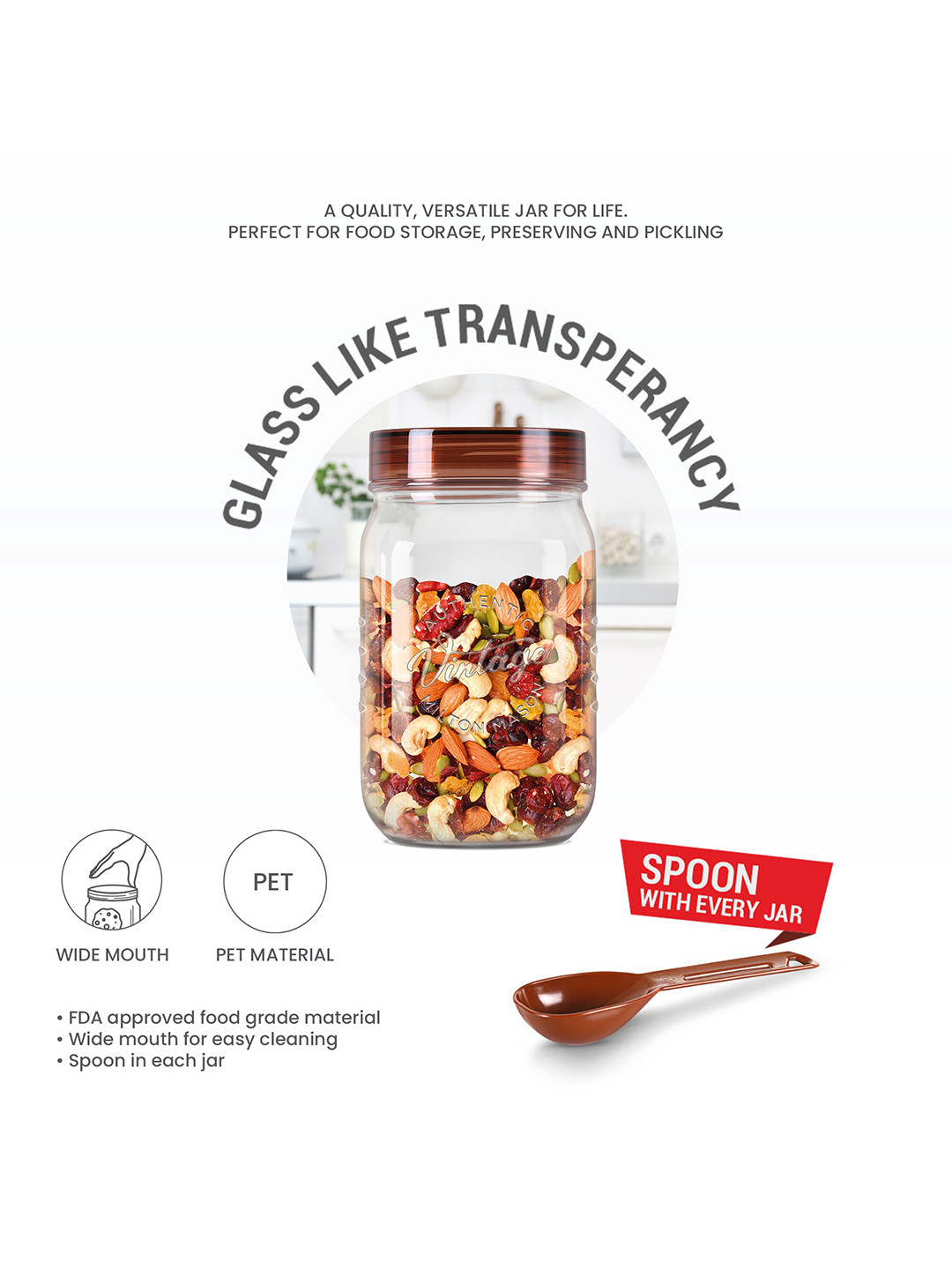 Milton Vintage 3-Pieces Transparent Storage Container 750ml Each - Image 6