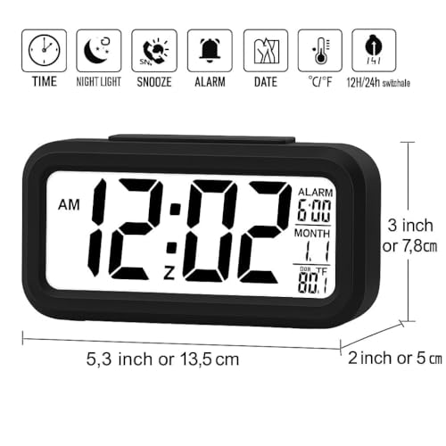 HNY Digital Alarm Clock