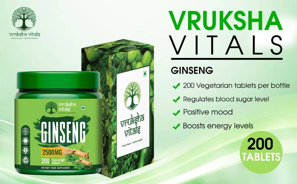 Vruksha Vitals Triple Ginseng Root