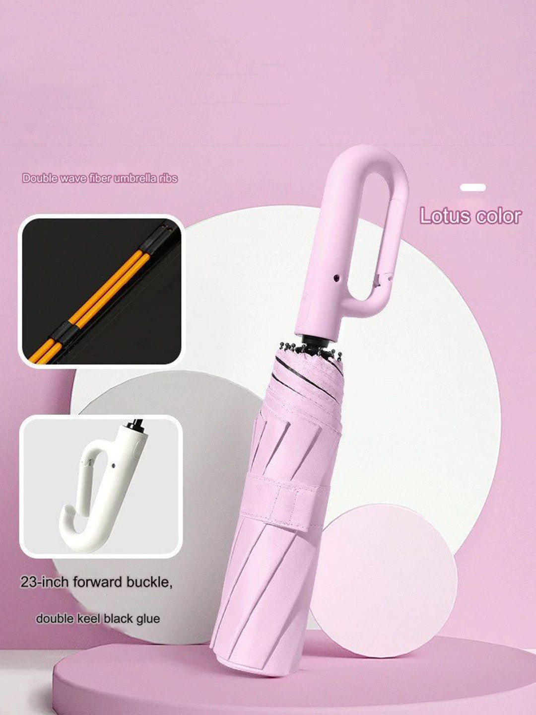 Sasimo Semi-Automatic 3 Fold Umbrellas - Image 6