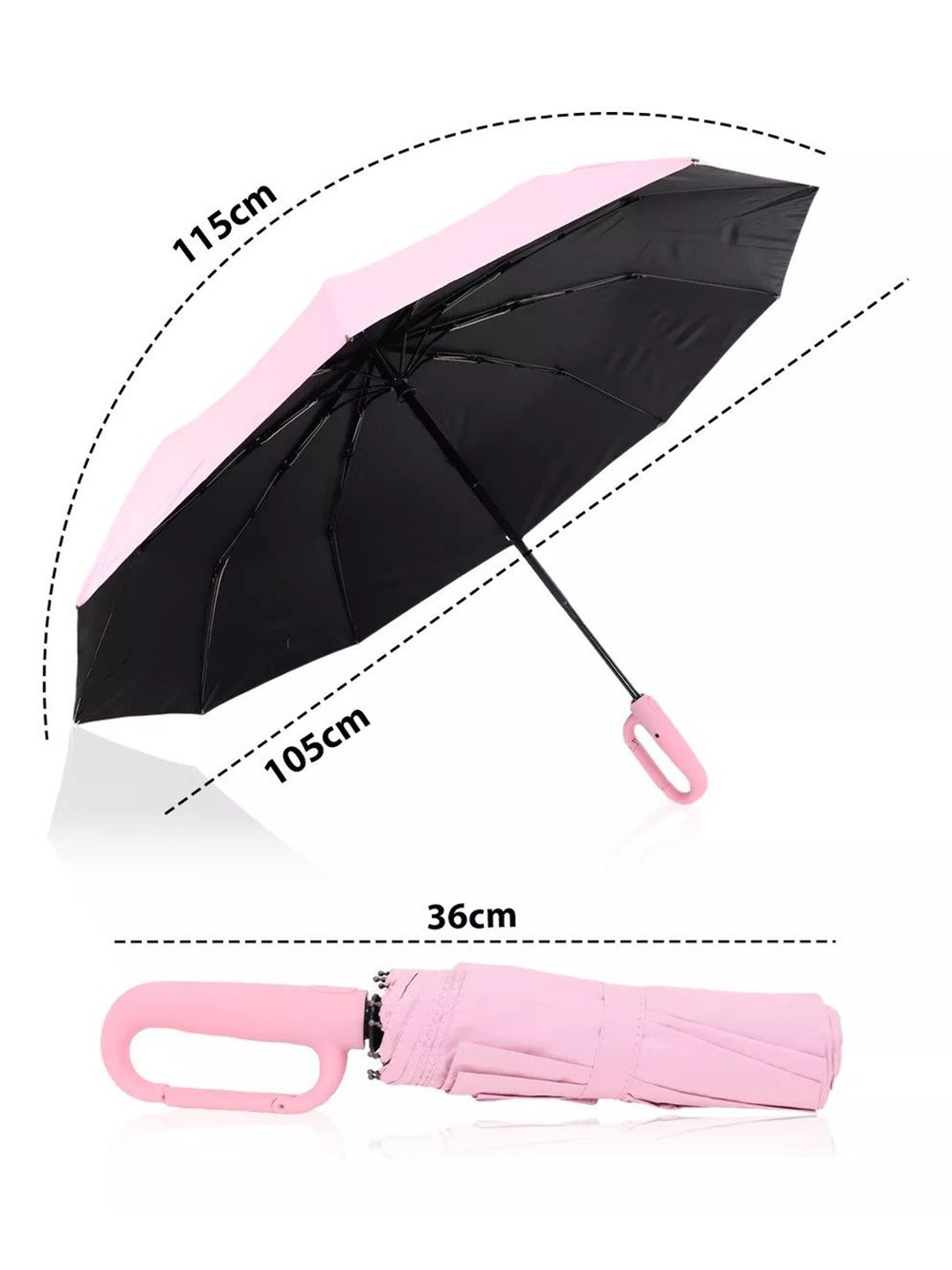 Sasimo Semi-Automatic 3 Fold Umbrellas - Image 7