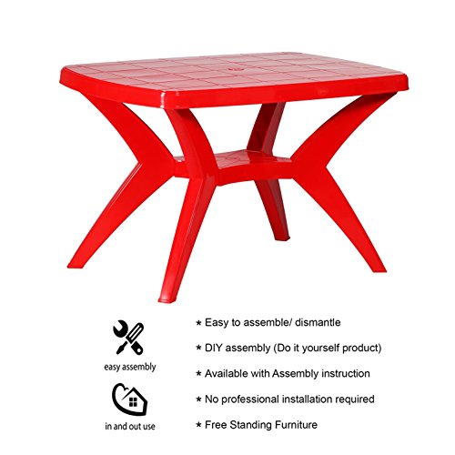 Cello Proline Mega Dining Table (Plastic,Red) - Image 4