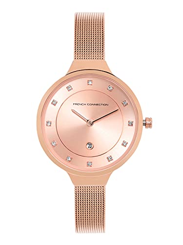 French Connection Analog Women's Watch (Dial Colored Strap)