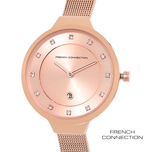 French Connection Analog Women's Watch (Dial Colored Strap) - Image 3